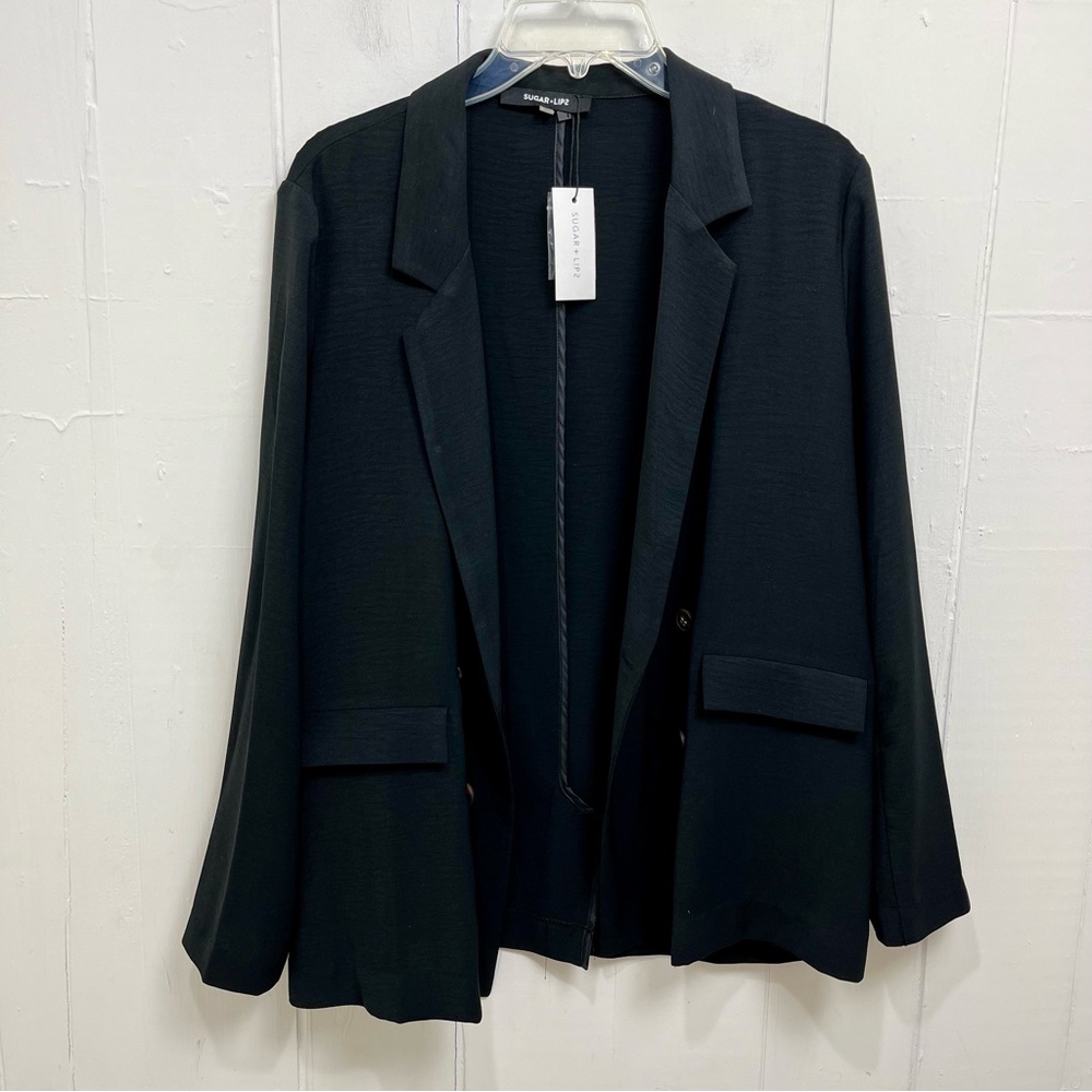 SugarLips Black Double Breasted Blazer